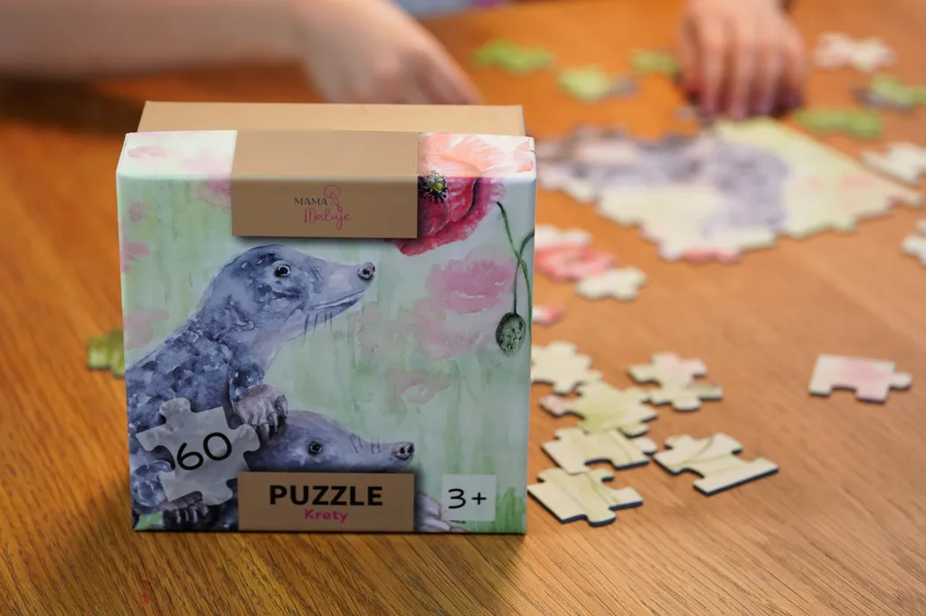 Puzzle ze zwierzętami Krety